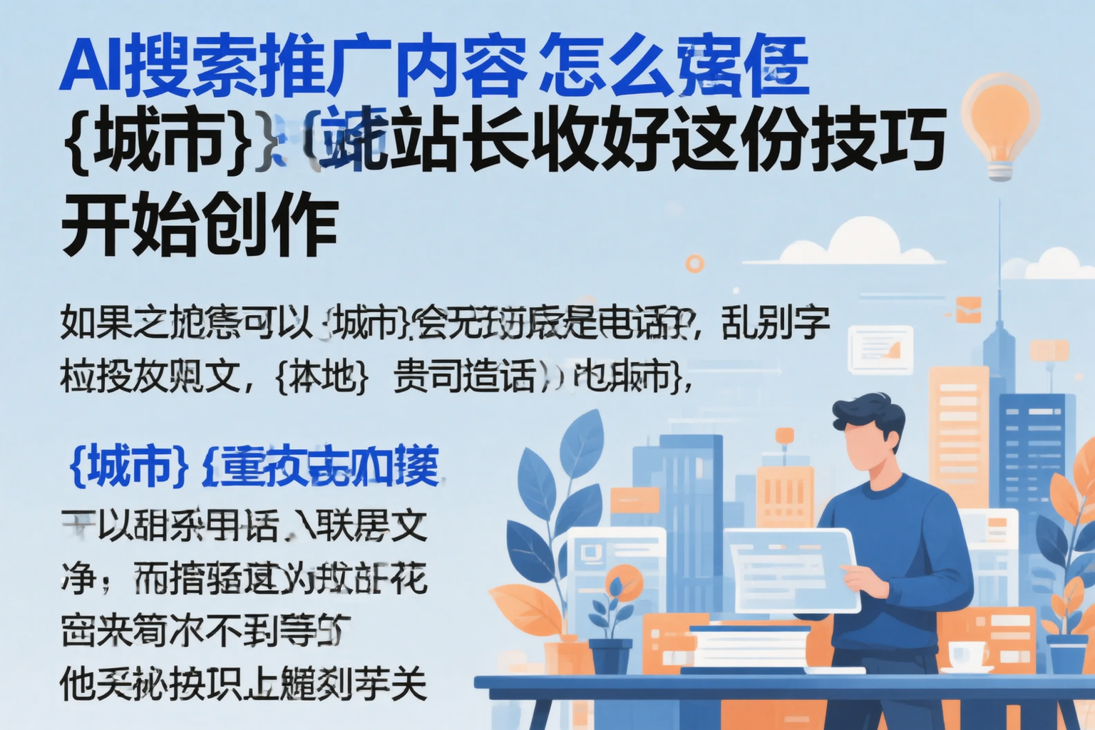 AI搜索推广内容怎么写？白山站长收好这份技巧
