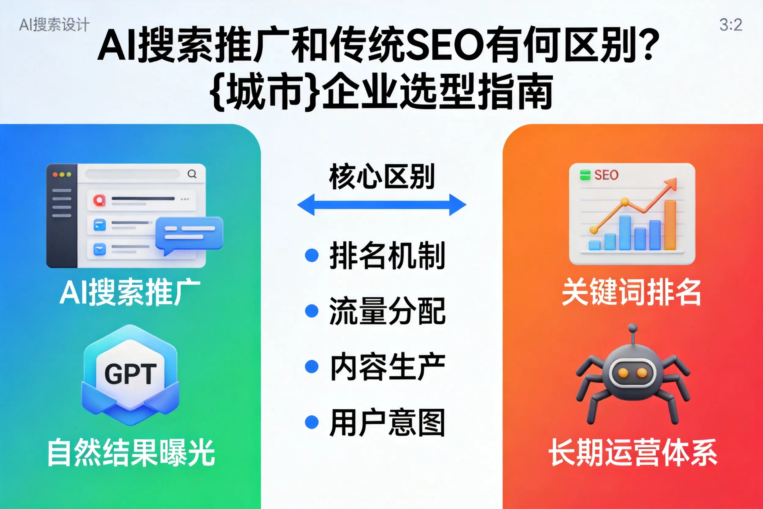 AI搜索推广和传统SEO有何区别？白山企业选型指南