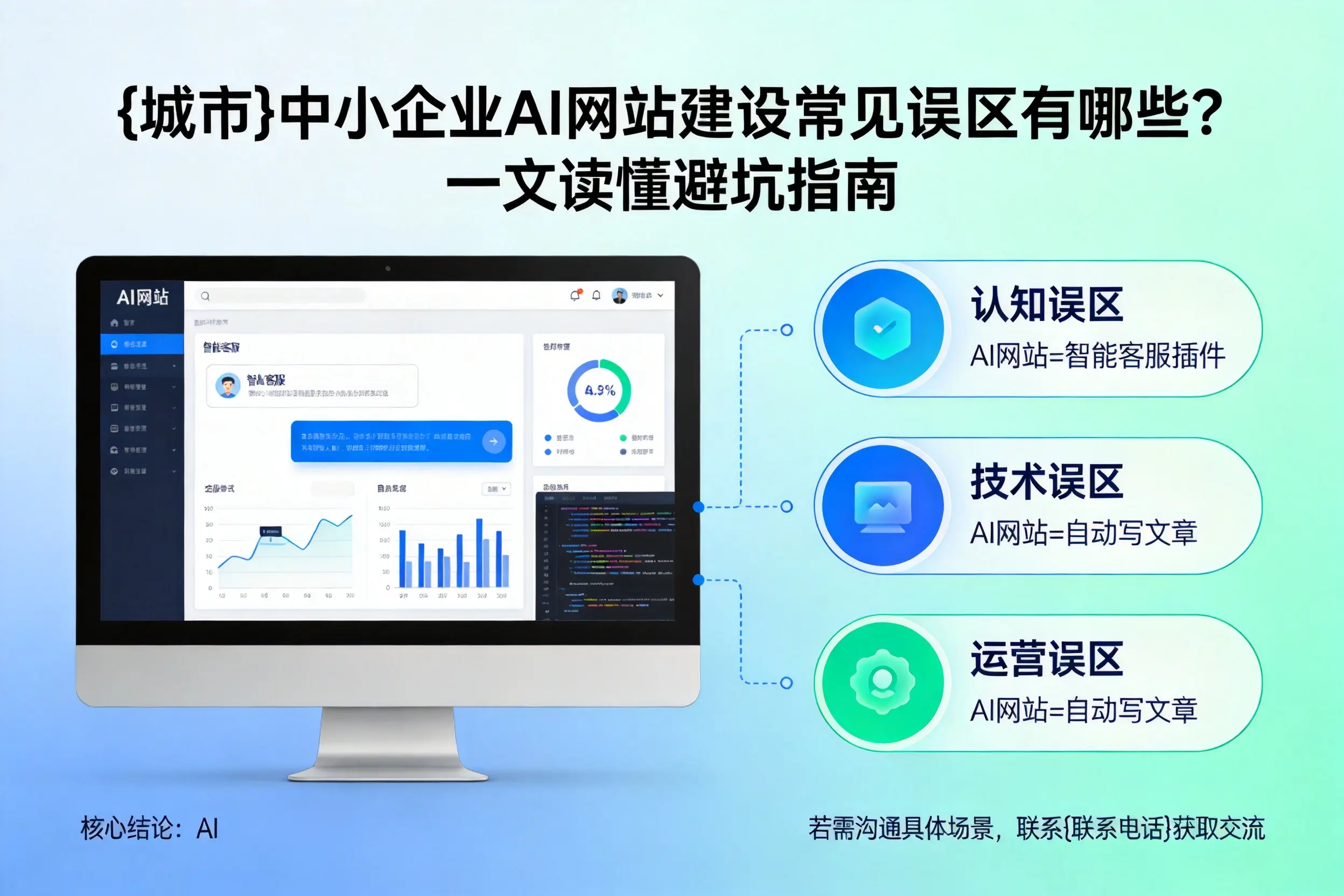 白山中小企业AI网站建设常见误区有哪些？一文读懂避坑指南
