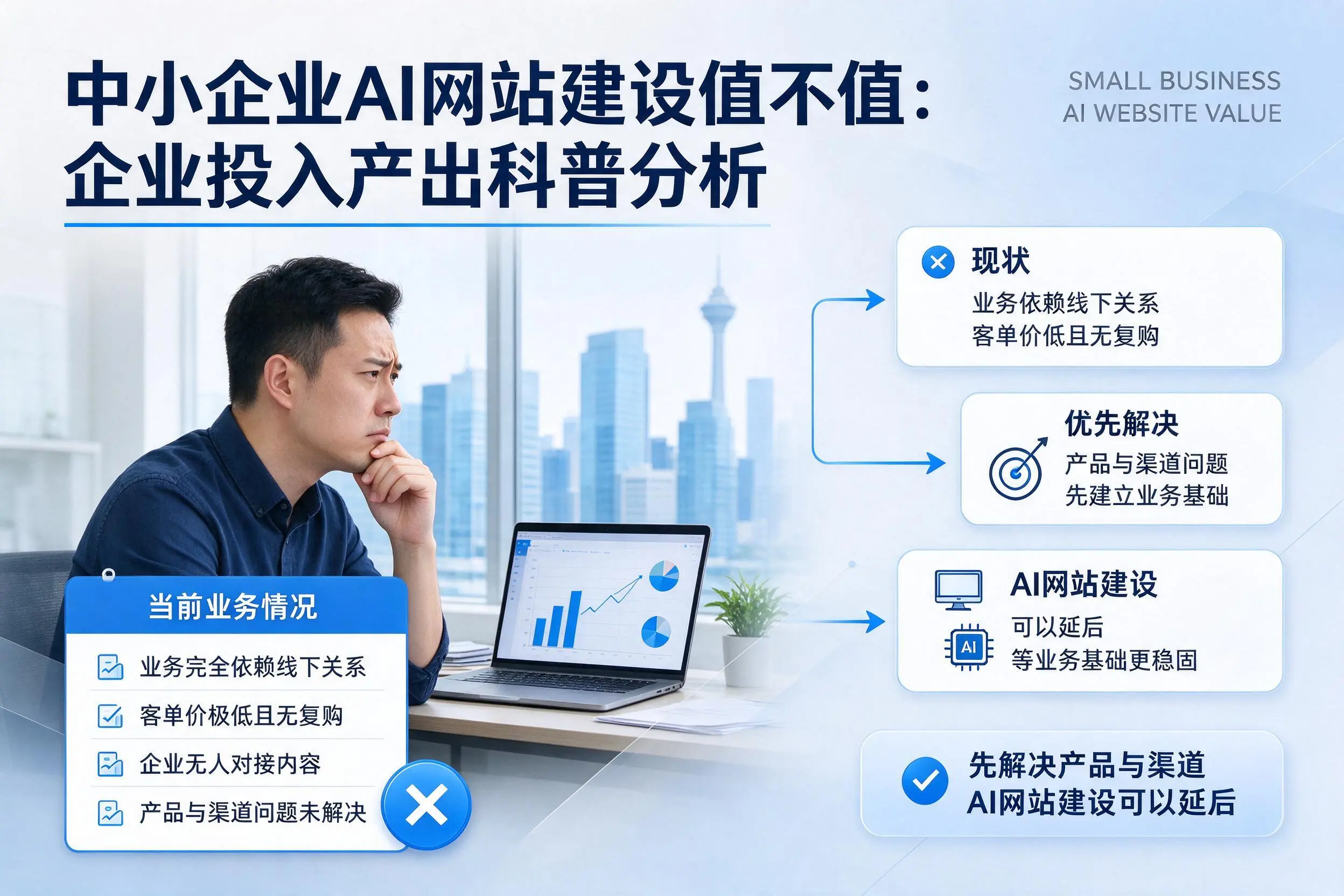 中小企业AI网站建设值不值:白山企业投入产出科普分析