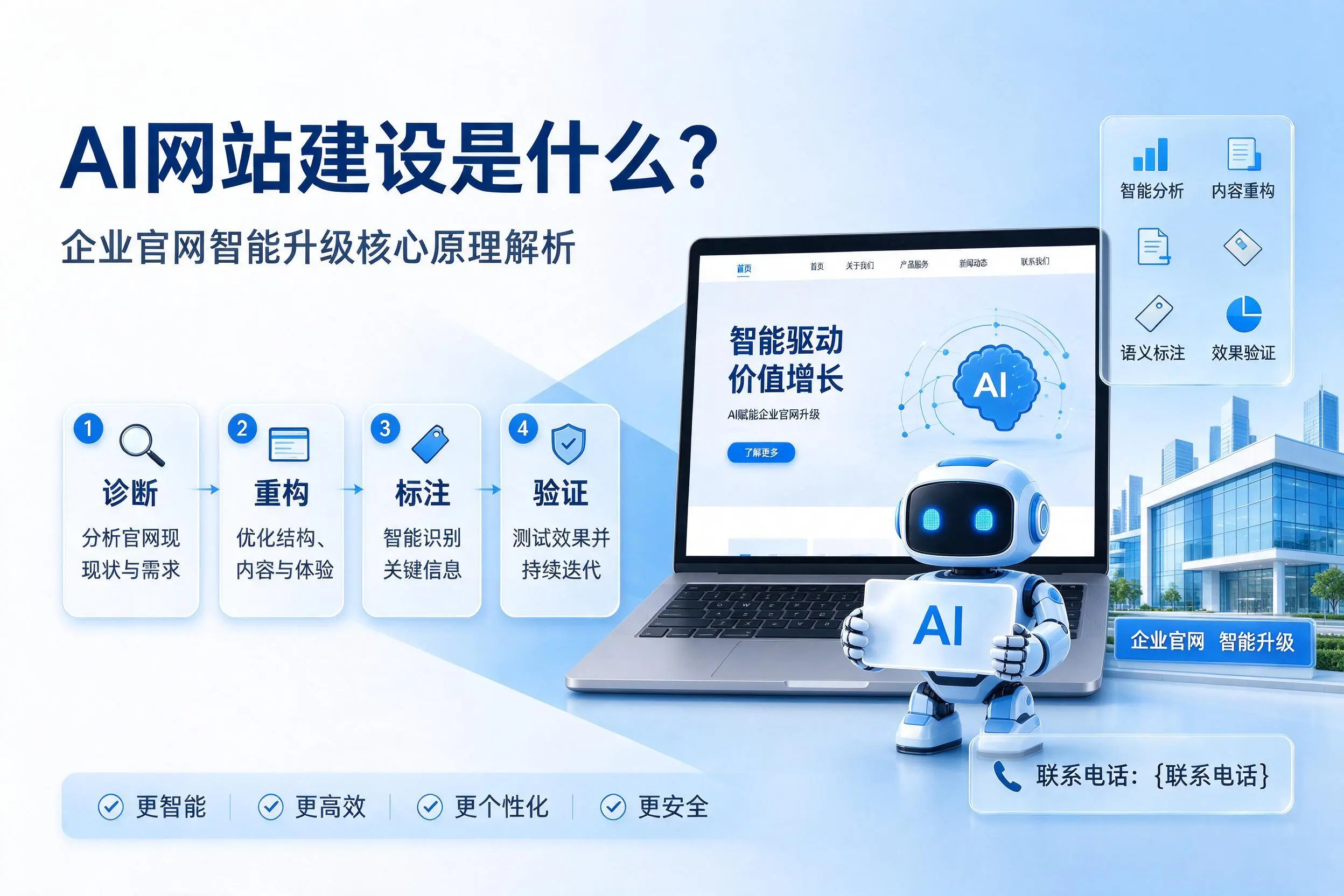 AI网站建设是什么？白山企业官网智能升级核心原理解析
