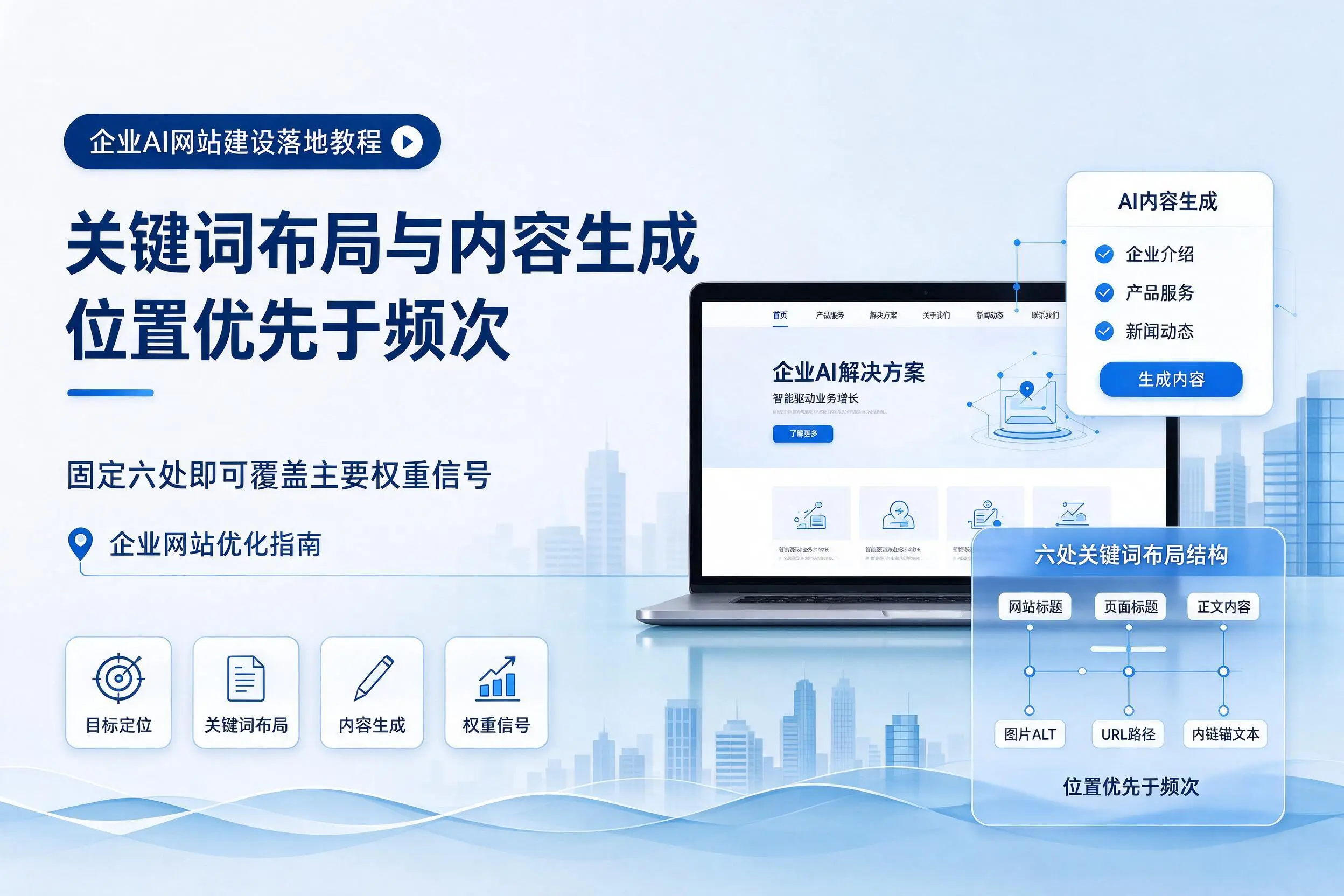 白山企业AI网站建设落地教程:关键词布局与内容生成